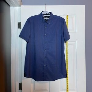 FRIED DENIM SHORT SLEEVE SHIRT SIZE M SLIM